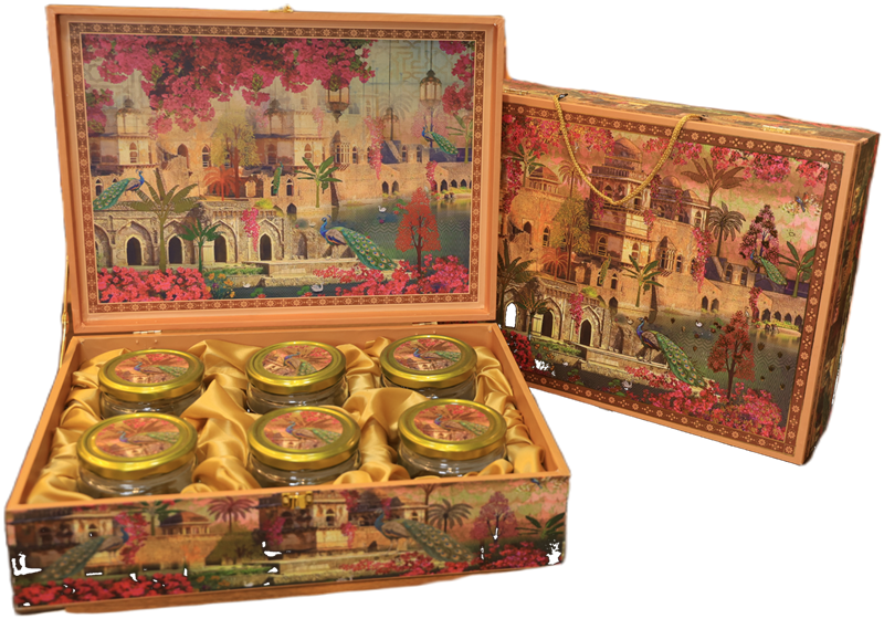 Gold Foil MDF Hamper - MDF Hamper Boxes